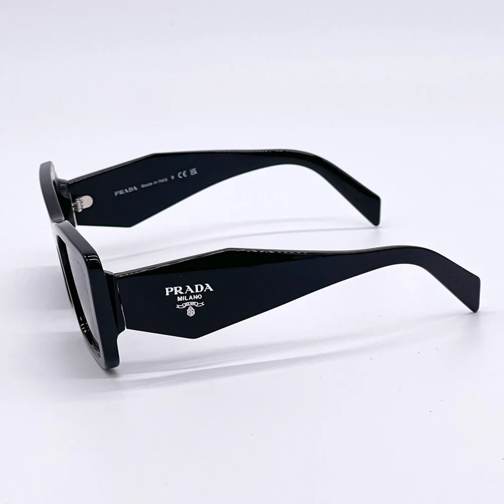 NEW PRADA PR08YSF 1AB5S0 WOMEN’S SUNGLASSES PRADA PR08YS BLACK SPR 08Y - Picture 7 of 11